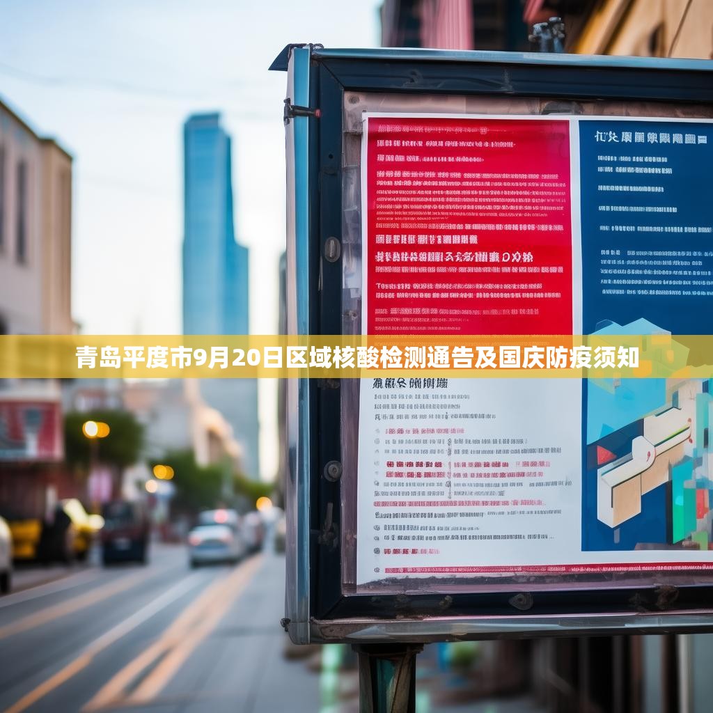 青岛平度市9月20日区域核酸检测通告及国庆防疫须知