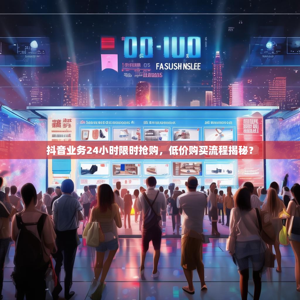 抖音业务24小时限时抢购,低价购买流程揭秘?