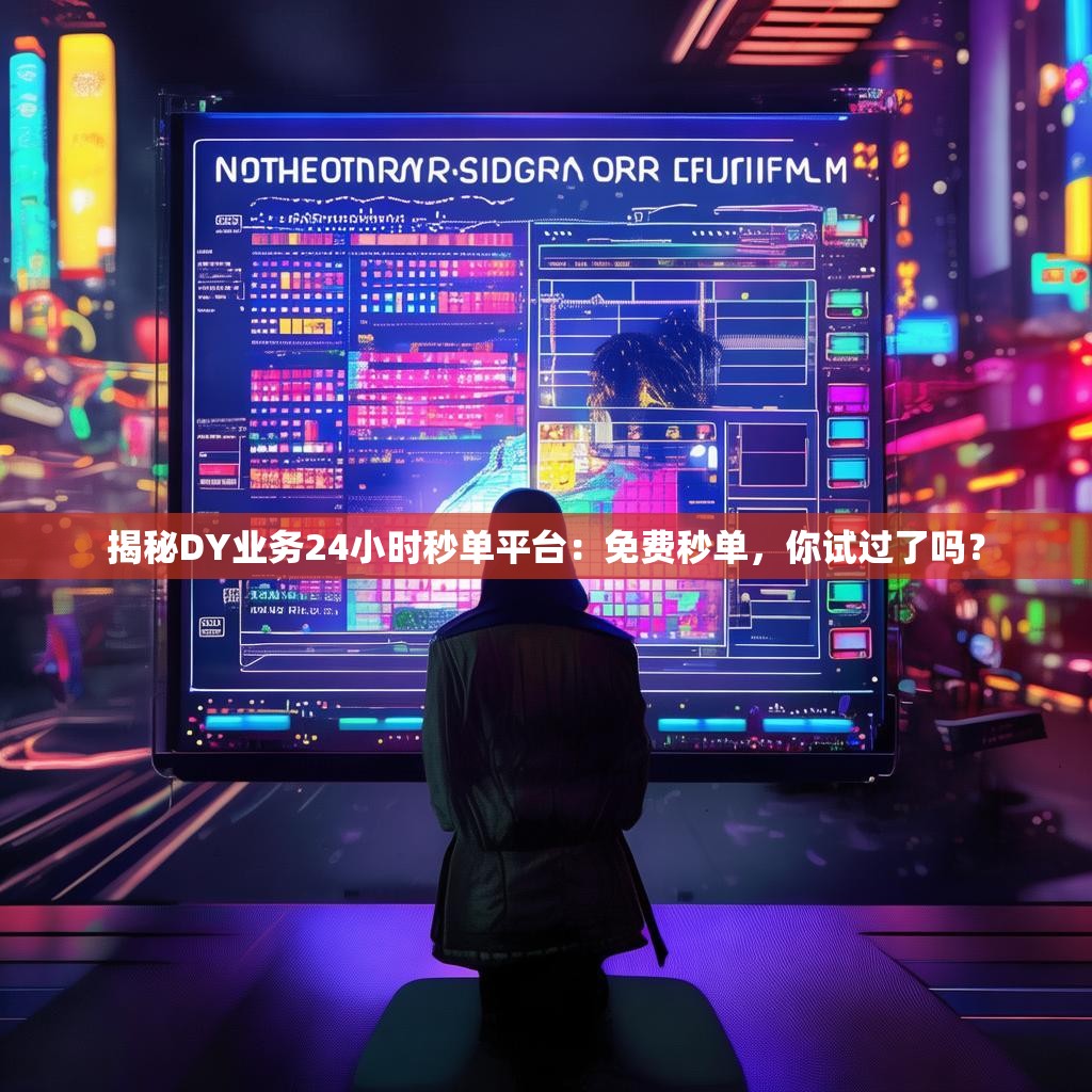 揭秘DY业务24小时秒单平台:免费秒单,你试过了吗?