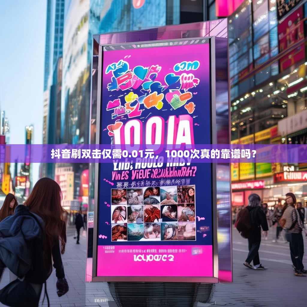 抖音刷双击仅需0.01元，1000次真的靠谱吗？