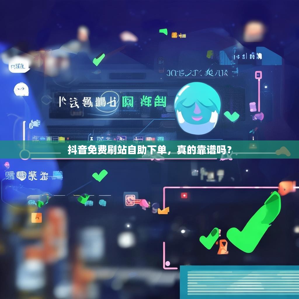 抖音免费刷站自助下单，真的靠谱吗？