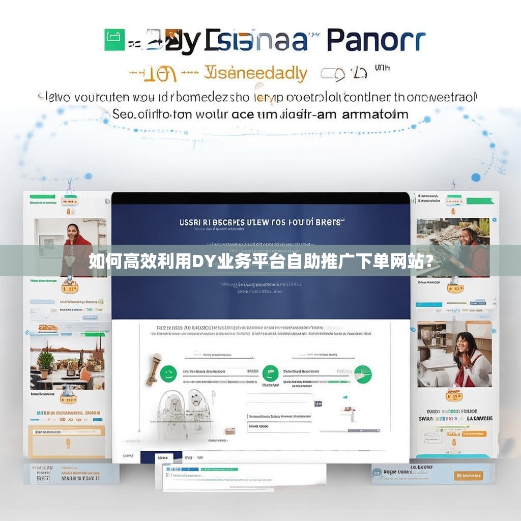 如何高效利用DY业务平台自助推广下单网站？