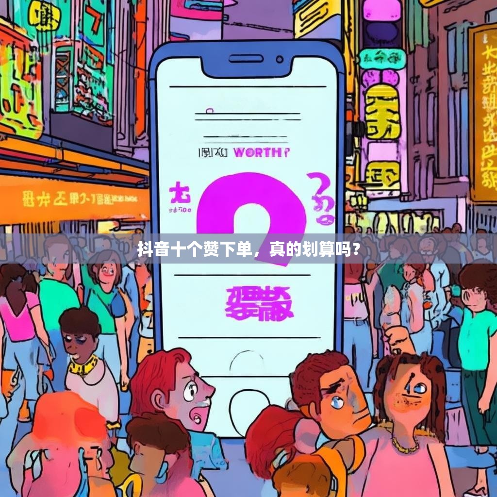 抖音十个赞下单，真的划算吗？
