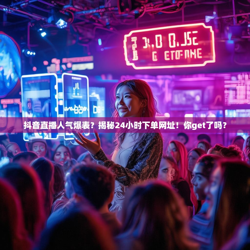 抖音直播人气爆表？揭秘24小时下单网址！你get了吗？