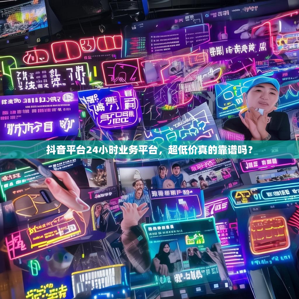 抖音平台24小时业务平台，超低价真的靠谱吗？