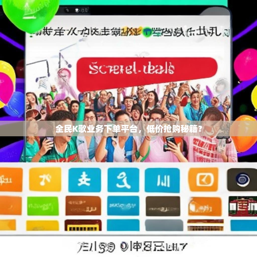 全民K歌业务下单平台，低价抢购秘籍？