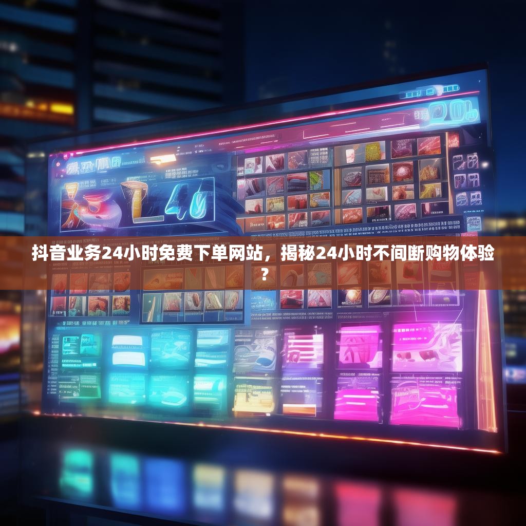 抖音业务24小时免费下单网站，揭秘24小时不间断购物体验？