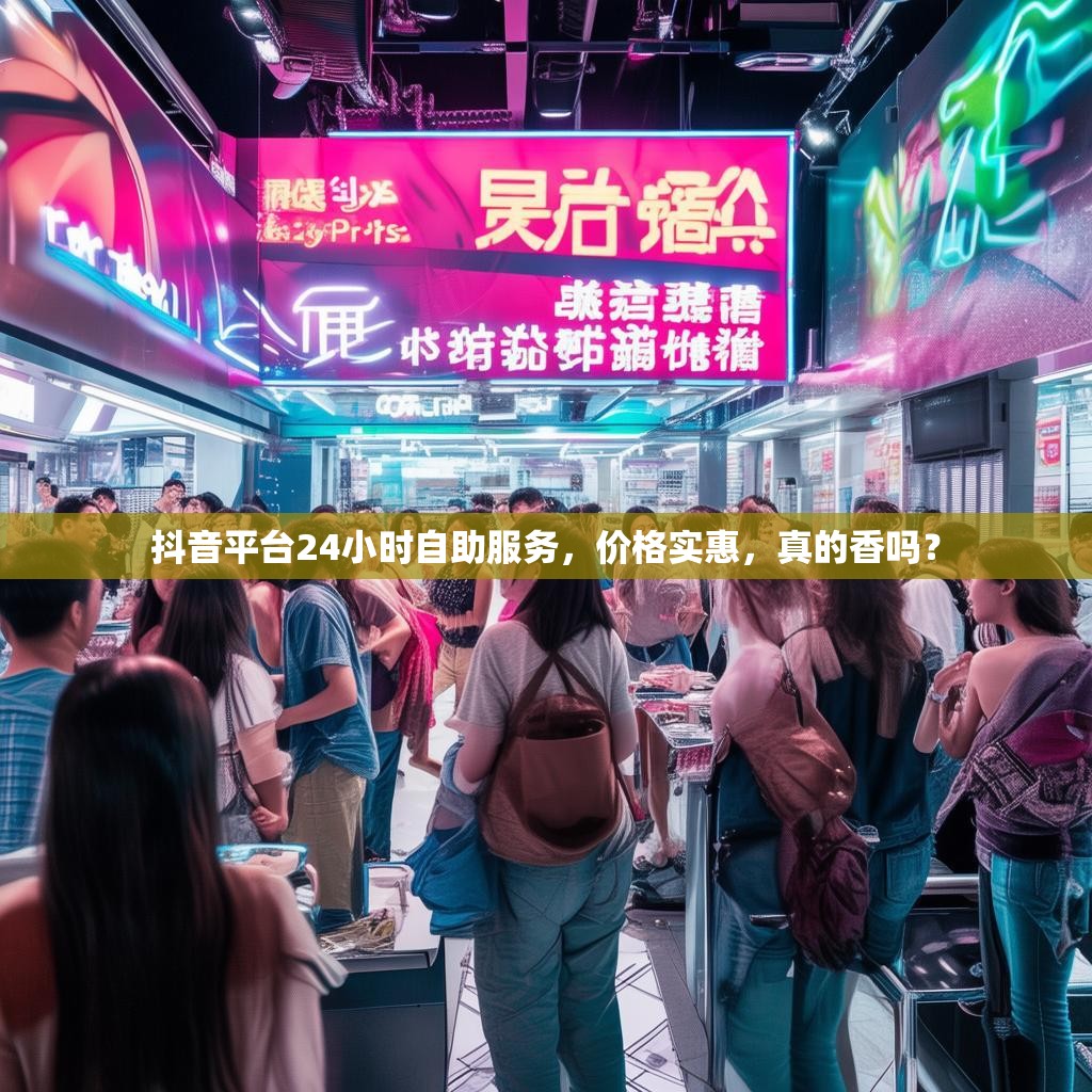 抖音平台24小时自助服务，价格实惠，真的香吗？