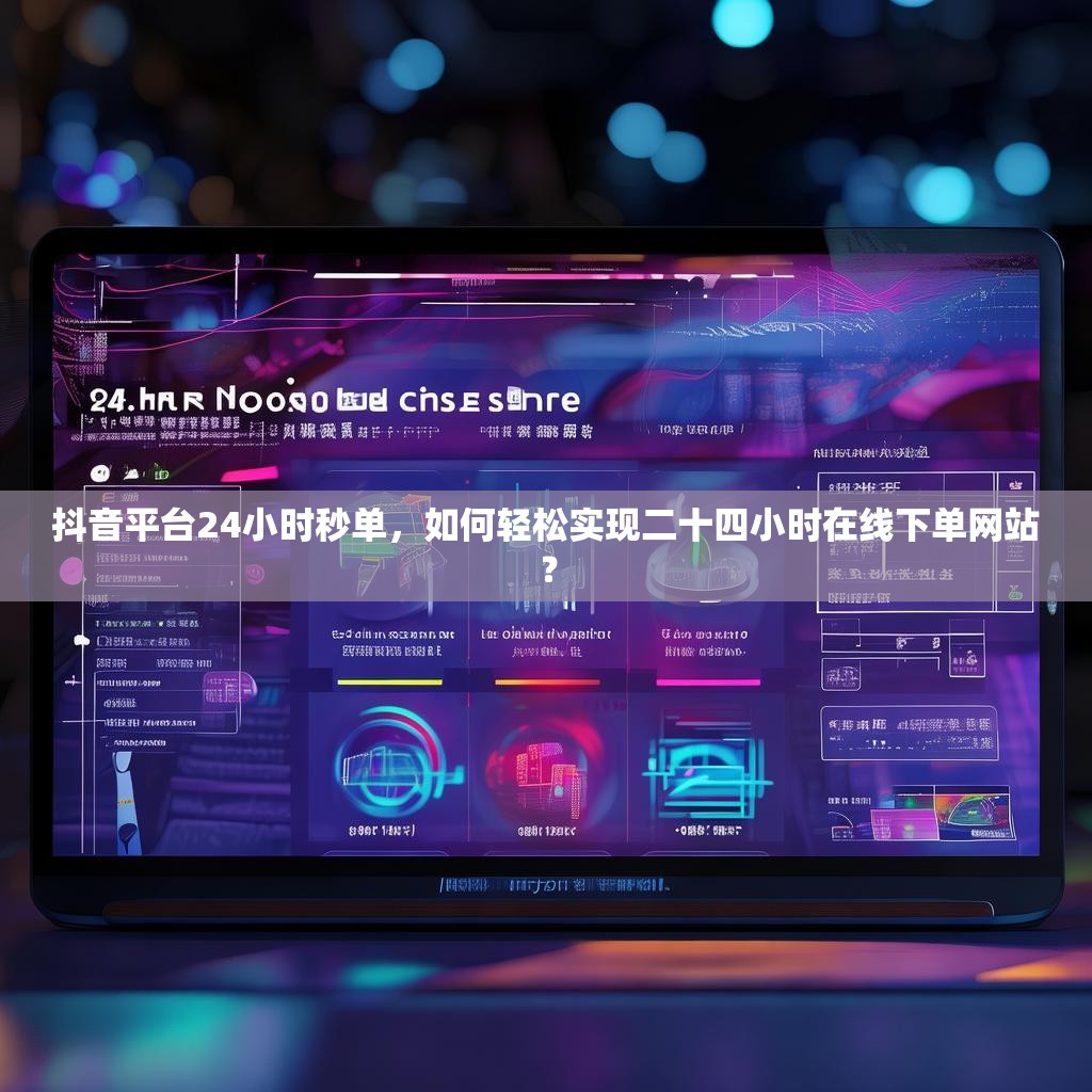 抖音平台24小时秒单，如何轻松实现二十四小时在线下单网站？