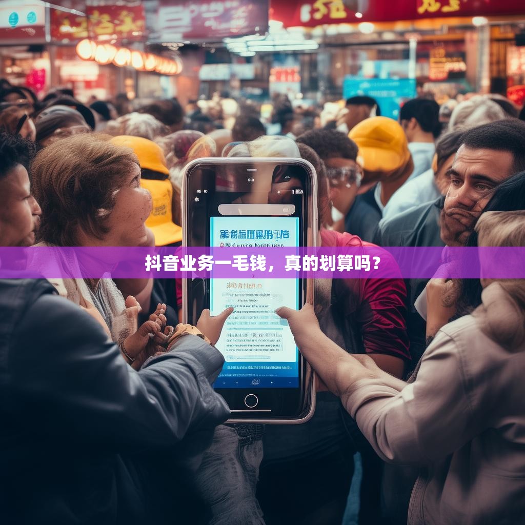 抖音业务一毛钱，真的划算吗？