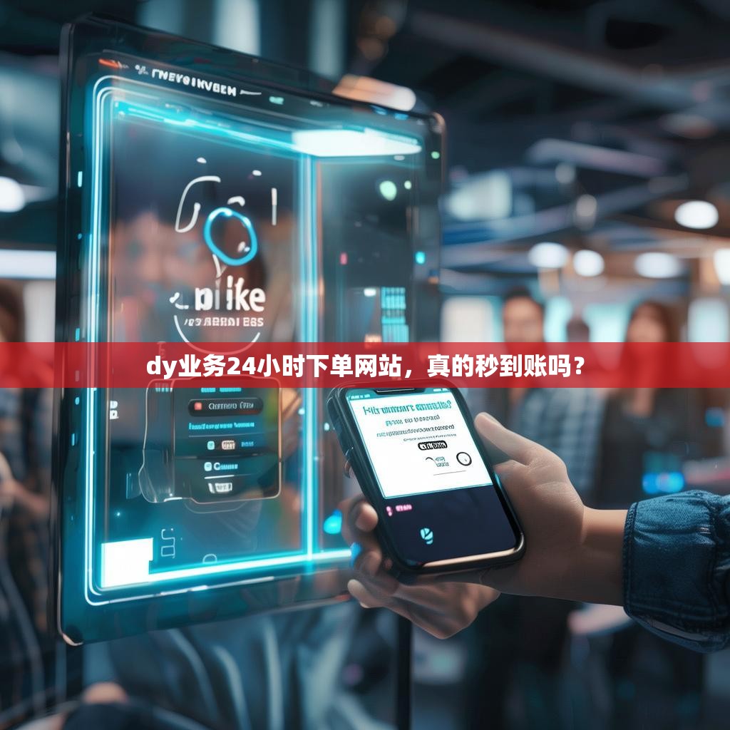 dy业务24小时下单网站，真的秒到账吗？
