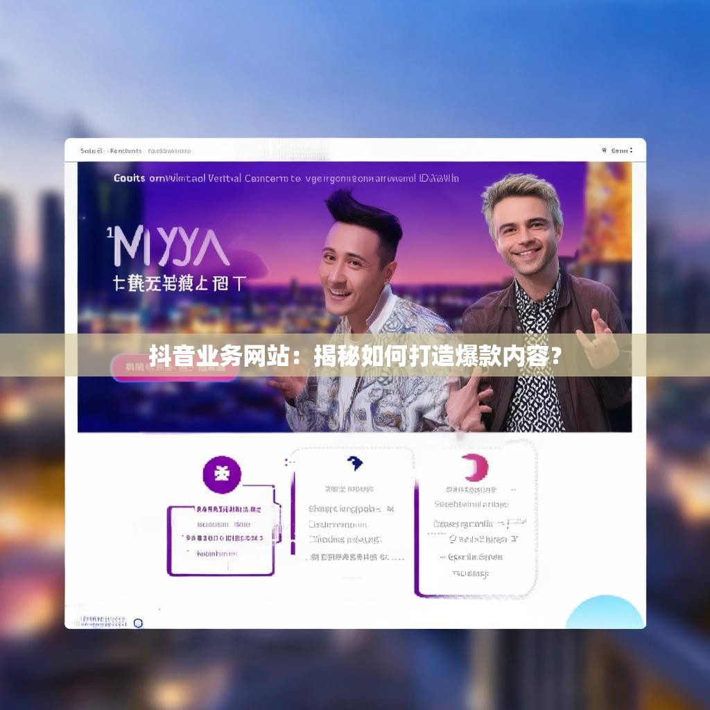 抖音业务网站：揭秘如何打造爆款内容？