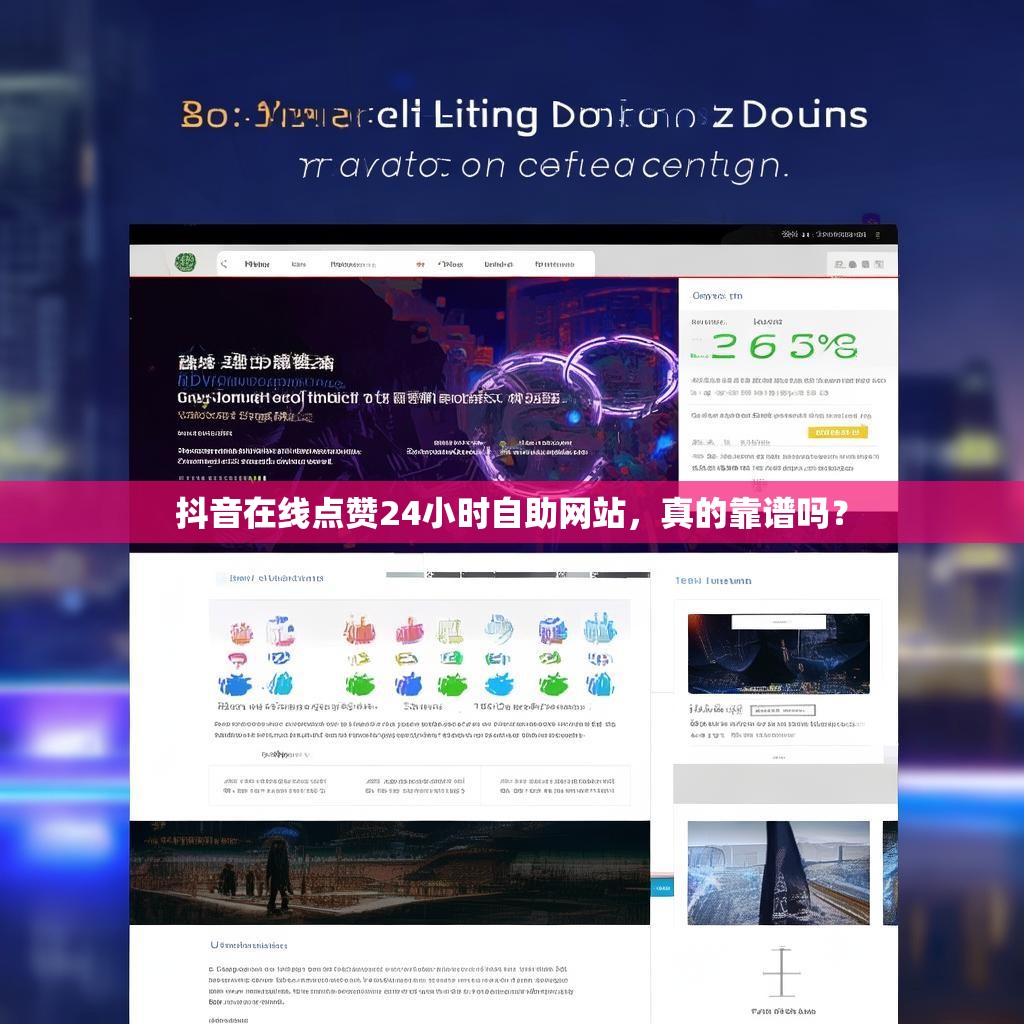 抖音在线点赞24小时自助网站，真的靠谱吗？