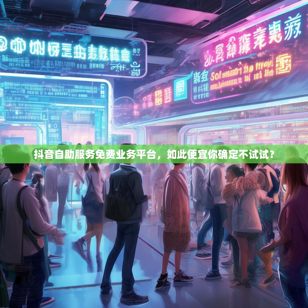 抖音自助服务免费业务平台，如此便宜你确定不试试？