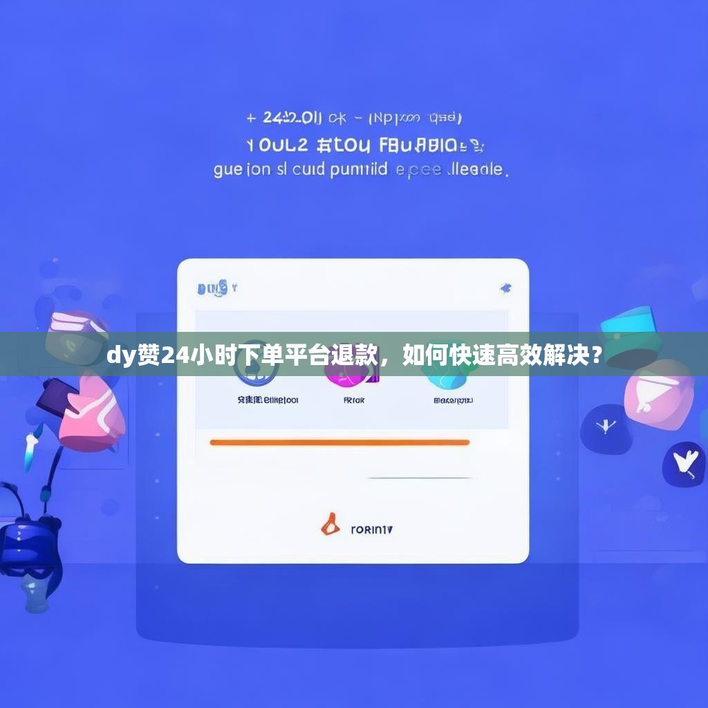 dy赞24小时下单平台退款，如何快速高效解决？
