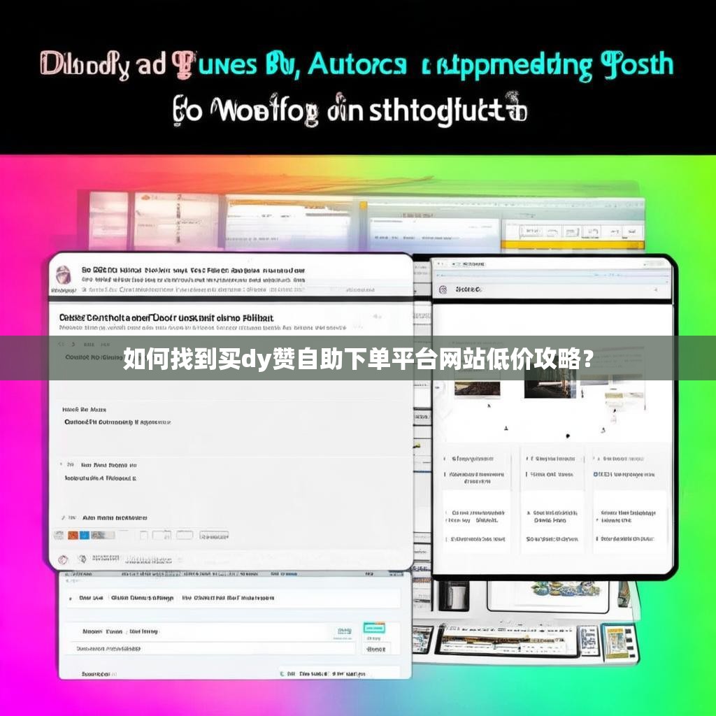如何找到买dy赞自助下单平台网站低价攻略？