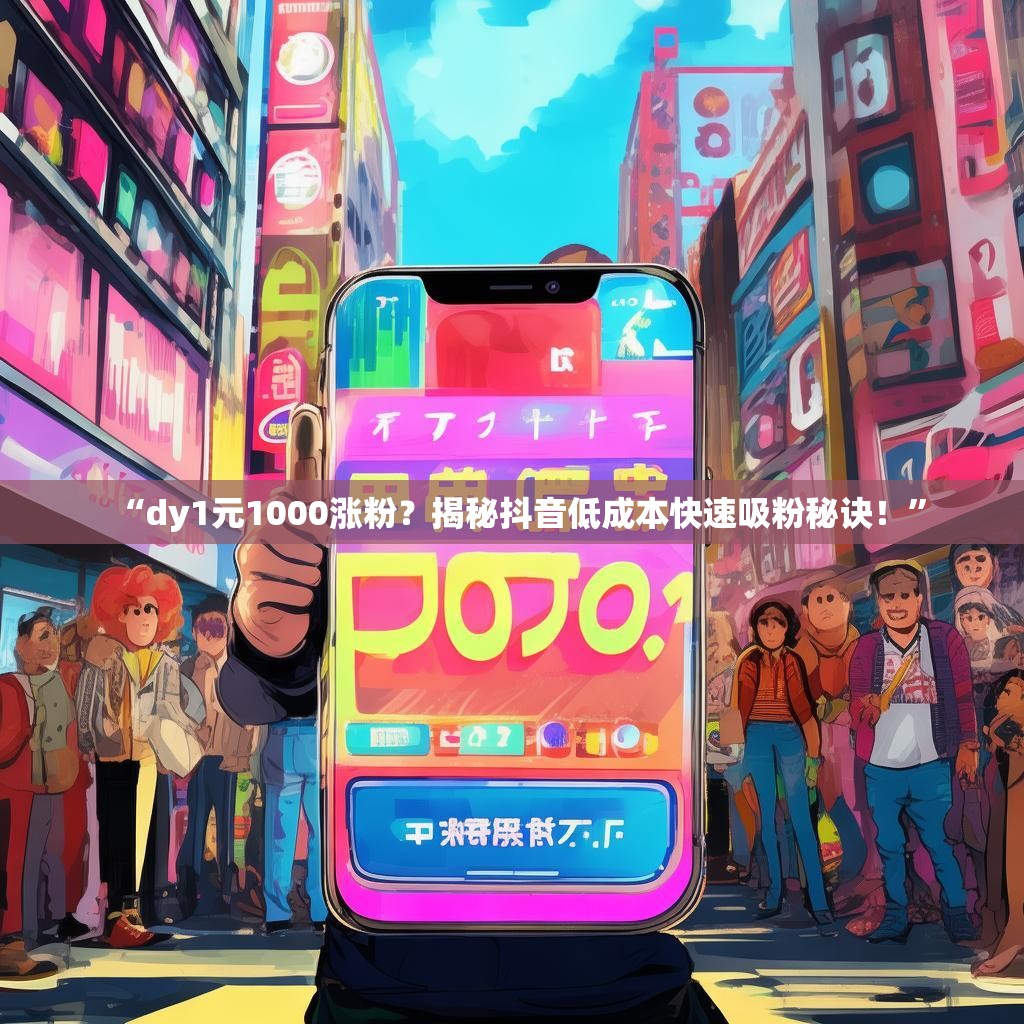 “dy1元1000涨粉？揭秘抖音低成本快速吸粉秘诀！”