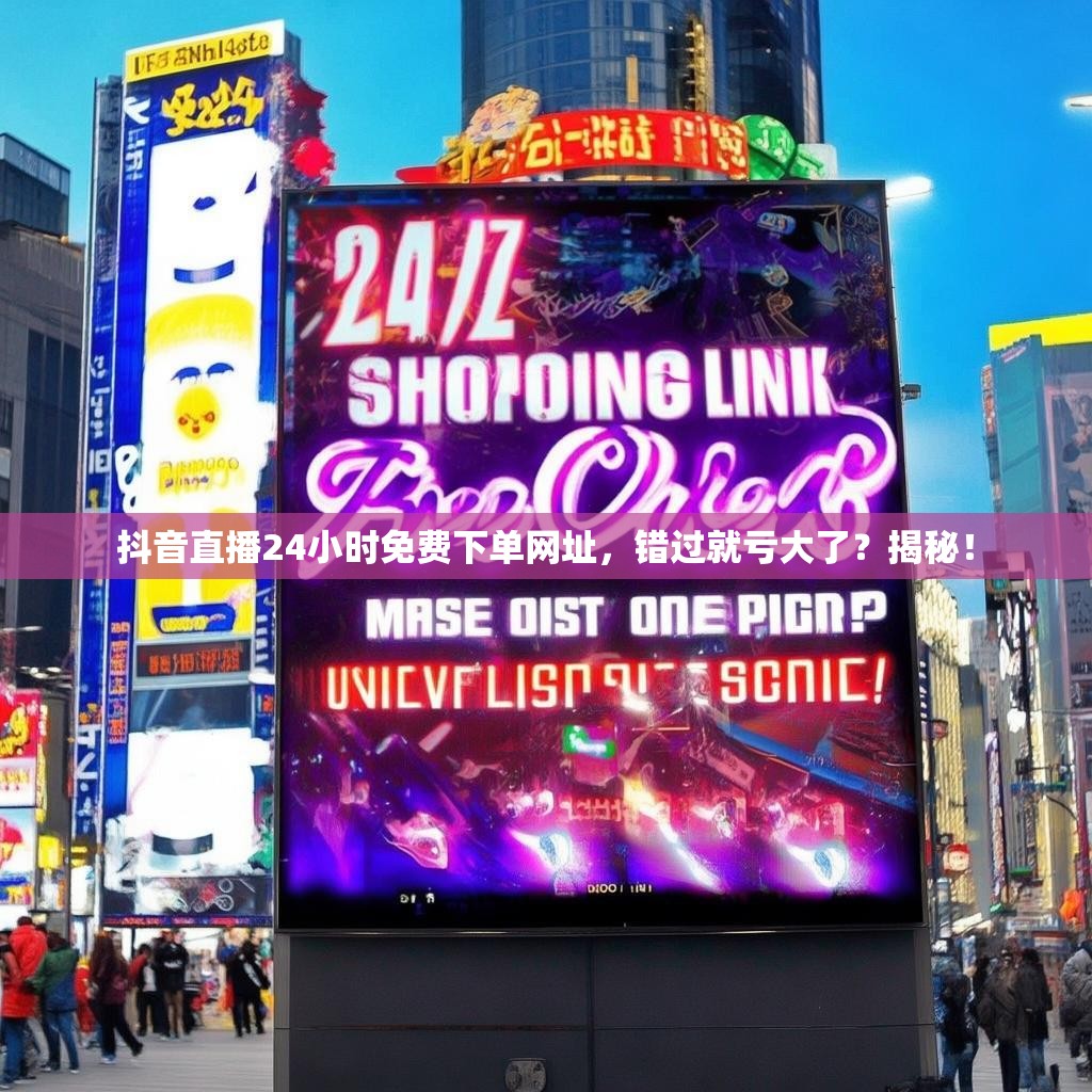 抖音直播24小时免费下单网址，错过就亏大了？揭秘！
