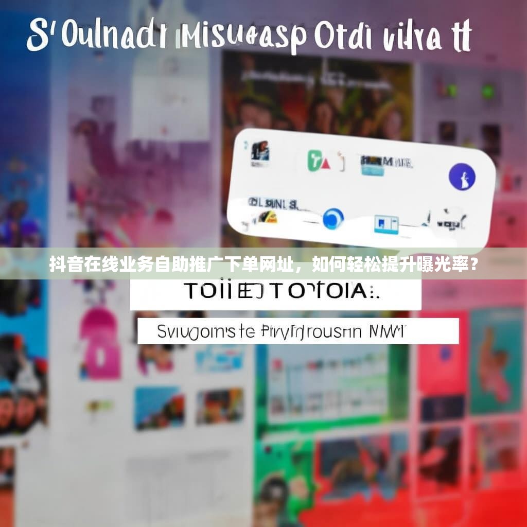 抖音在线业务自助推广下单网址，如何轻松提升曝光率？