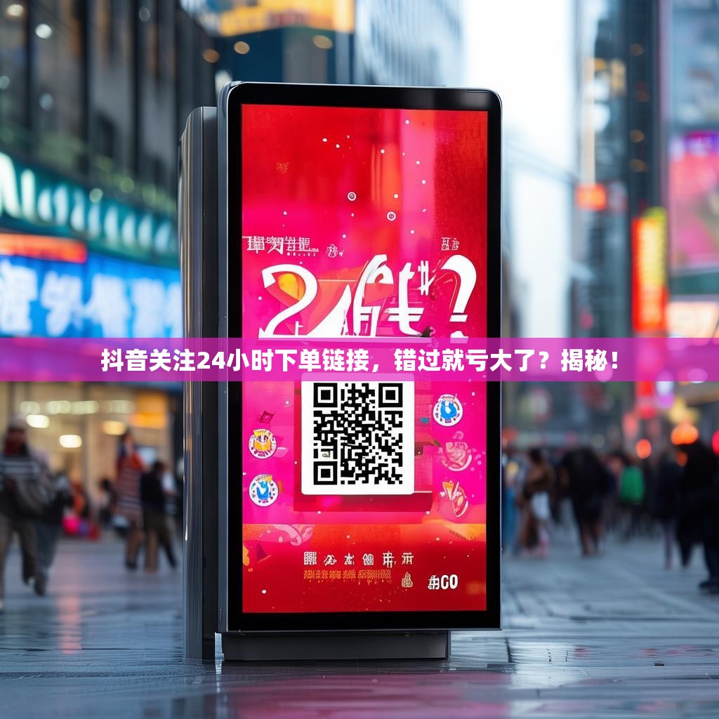 抖音关注24小时下单链接，错过就亏大了？揭秘！