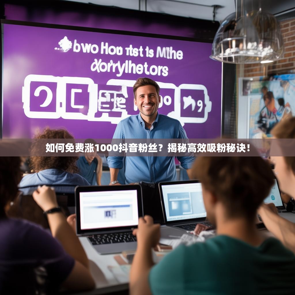 如何免费涨1000抖音粉丝？揭秘高效吸粉秘诀！