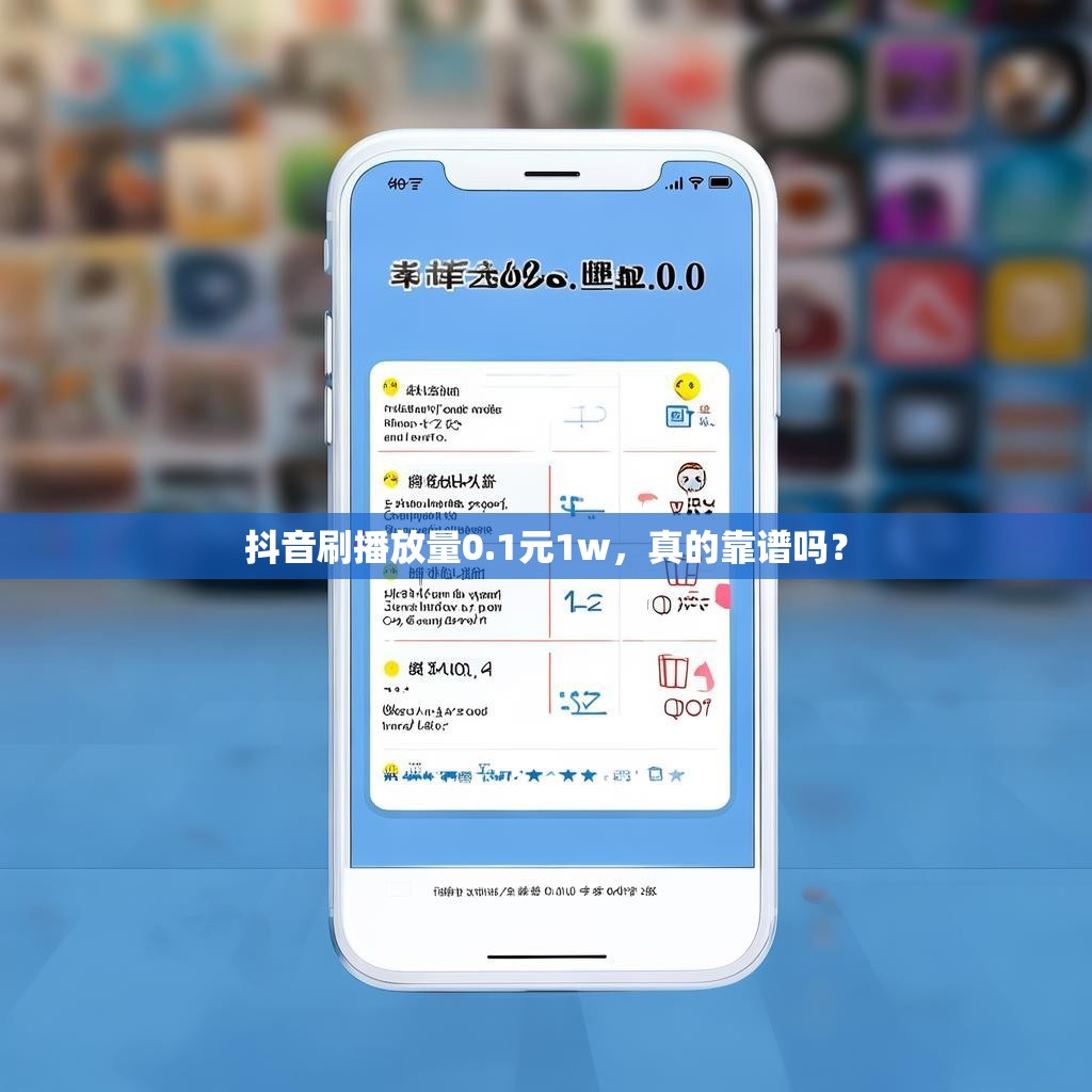 抖音刷播放量0.1元1w，真的靠谱吗？