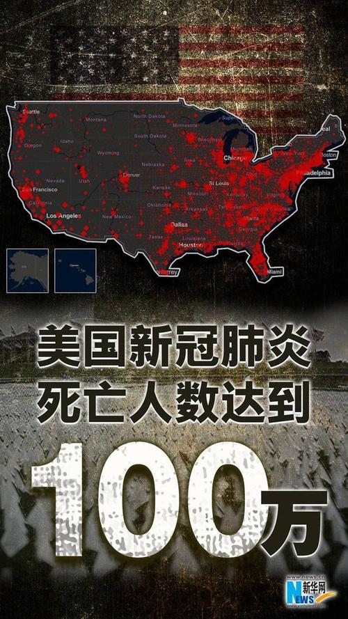 美国新增新冠确诊及死亡病例数公布，疫情形势严峻